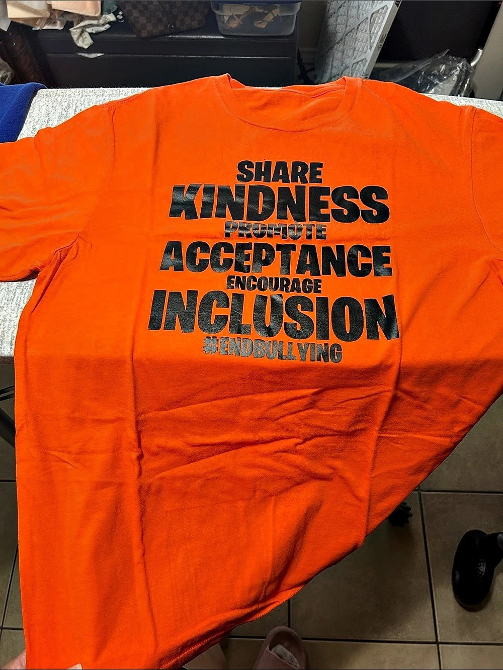 Orange Graphic Short Sleeve Tee